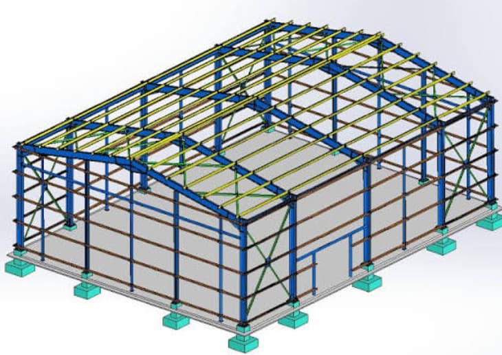 Nave industrial en Querétaro, Querétaro, proyecto de ingeniería estructural desarrollado por Proyecta Paxtián